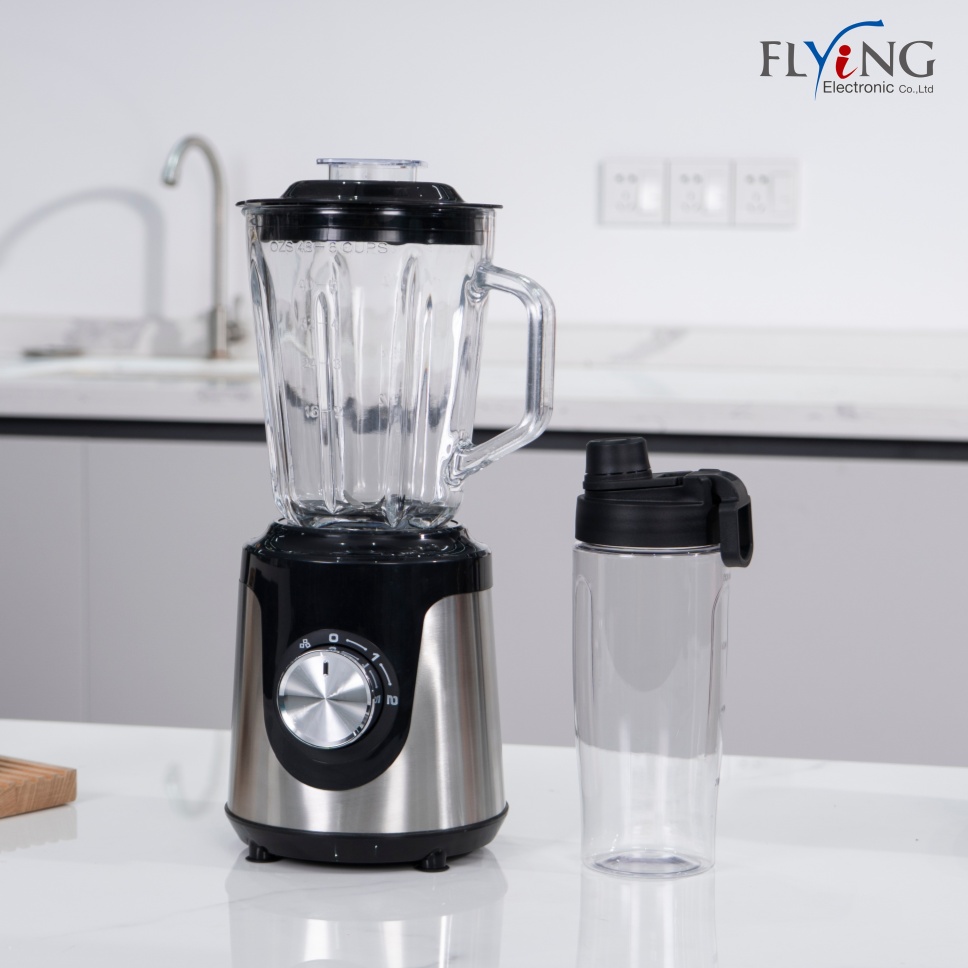 Stainless Steel Base Household Blender 2/5 Speed Stepless Control Smoothie Maker Ice Blender For Home Kitchen